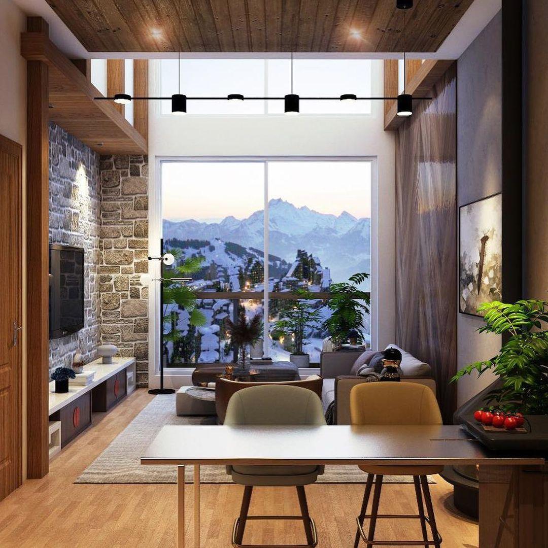 Mountain view balcony